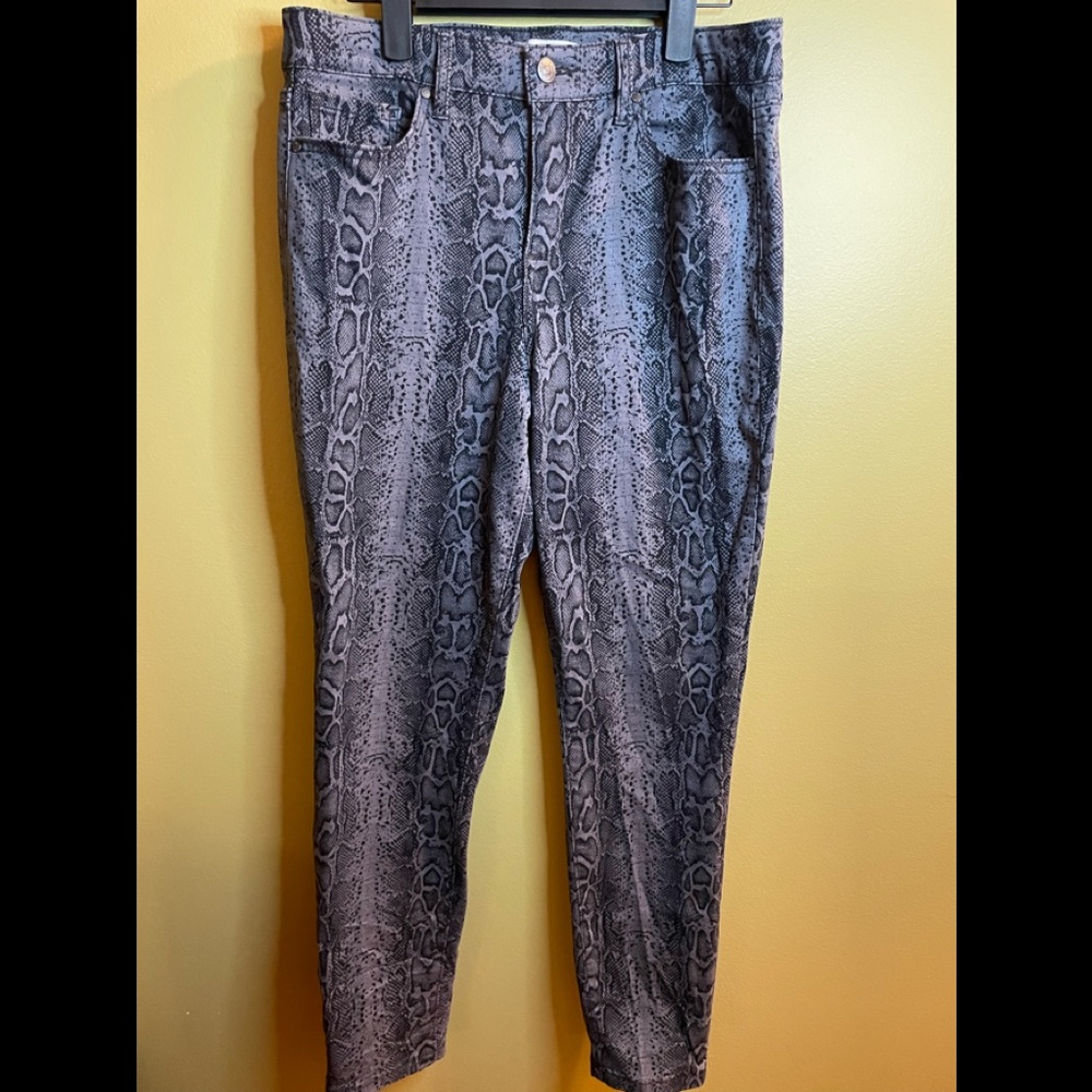 De la luz Snake Print Jeans - 8